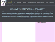 Tablet Screenshot of danceatkarens.com